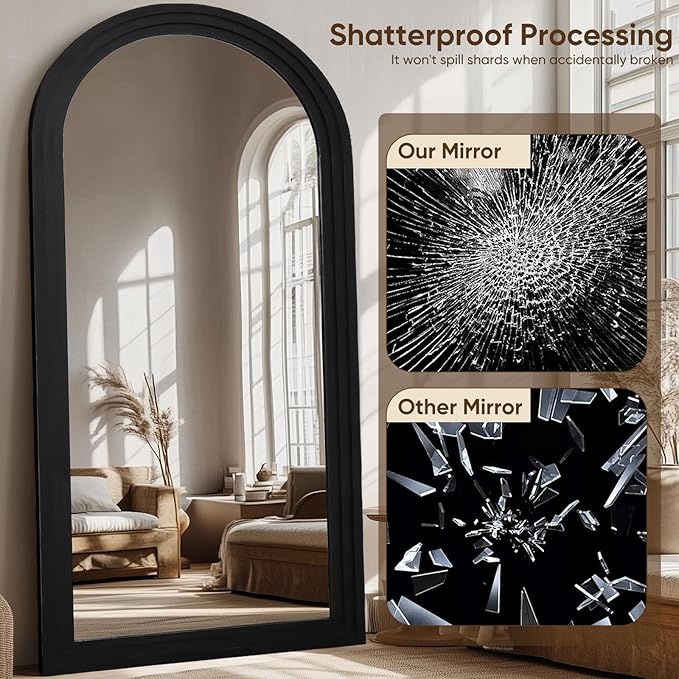 Full Length Mirror, Oversized Stand Up Mirrors Large Wall Mirrors, Wall Mounted