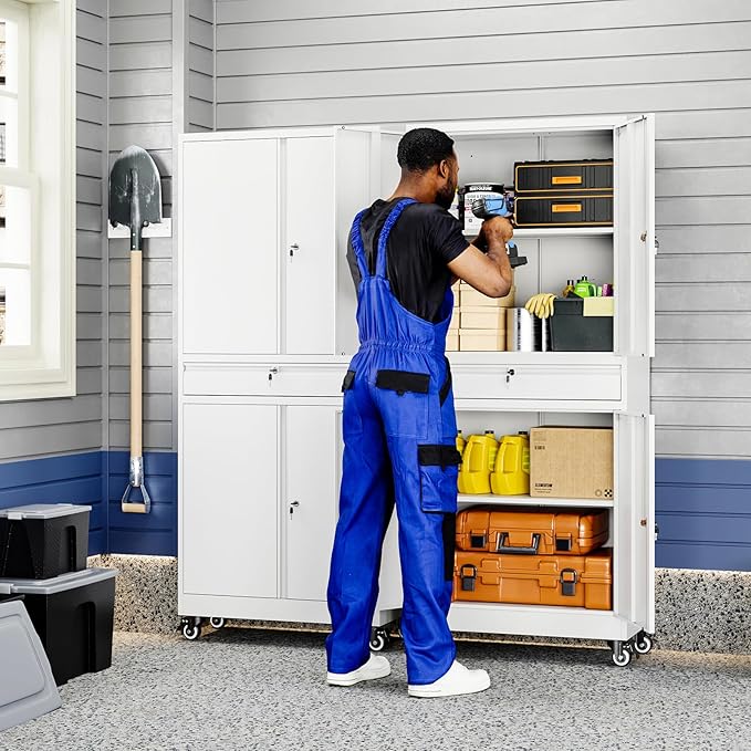 Yizosh Metal Garage Storage Cabinet