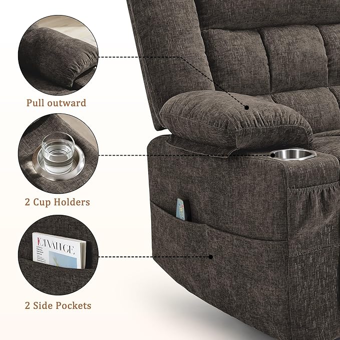 Korser 360° Swivel Rocker Recliner