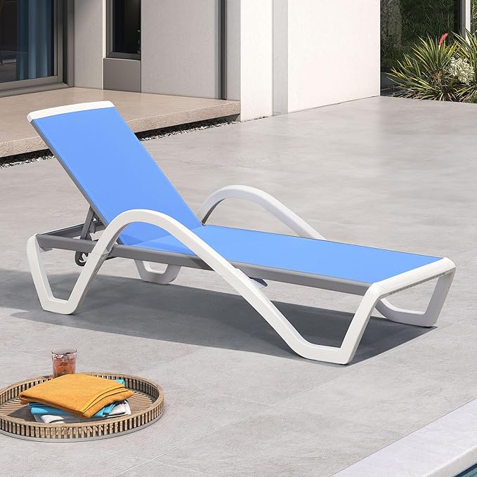 PURPLE LEAF Patio Chaise Lounge Chair