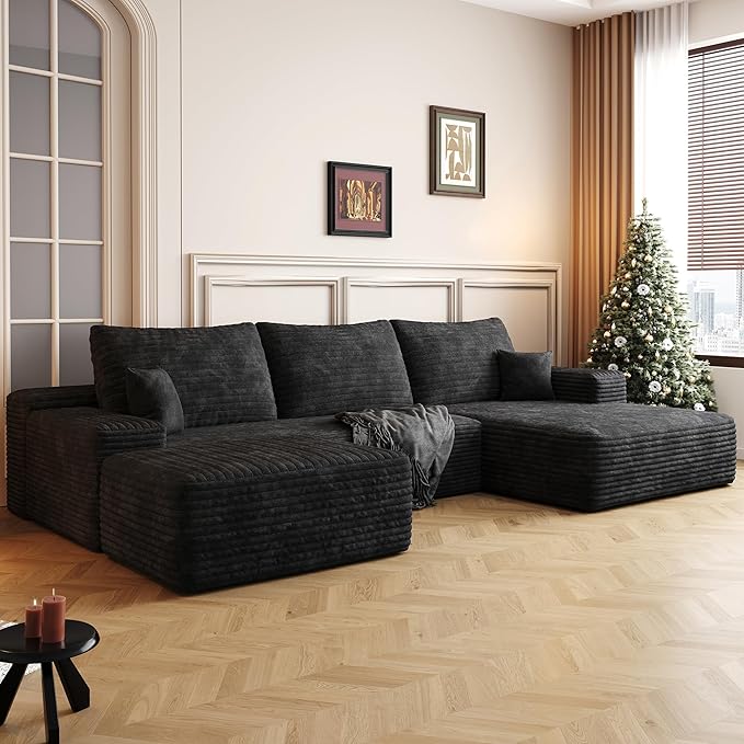 108" Sectional Couches for Living Room Cloud Couch Sofa