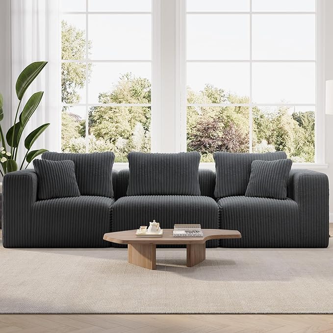 Novilla 106" Modular Sectional Sofa, Modern Cloud Sectional Couch