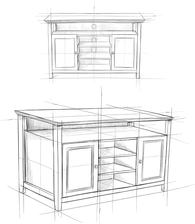 SIMPLIHOME Amherst TV Stand