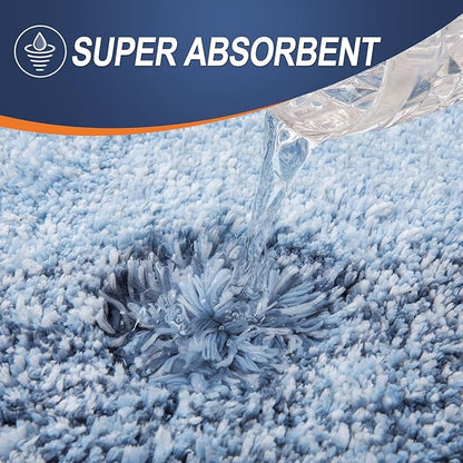 OLANLY Bathroom Rugs Mat 34x21, Extra Soft Absorbent Microfiber Bath Rugs, Rubber Backing, Quick Dry, Machine Washable Bath Mats for Bathroom Floor, Tub and Shower, Home Decor Accessories, Blue
