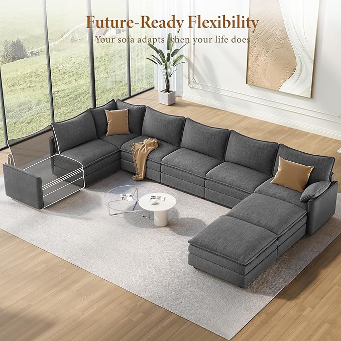 Vesgantti Large Modular Sectional Sofa, Big Comfy Cloud Couch