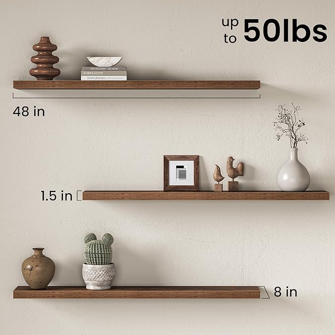 Fun Memories 48Inch Floating Shelves