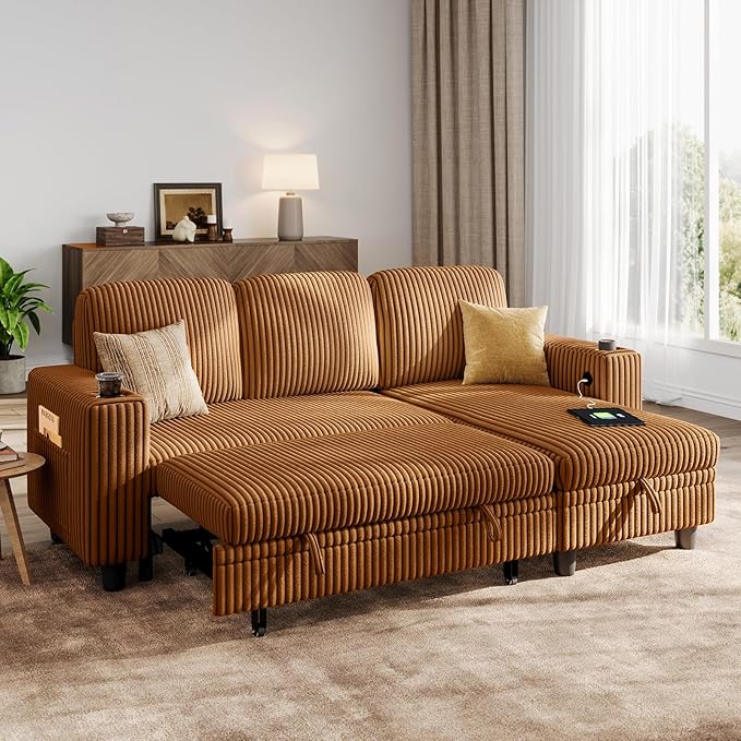 LINSY HOME Sectional Sleeper Sofa