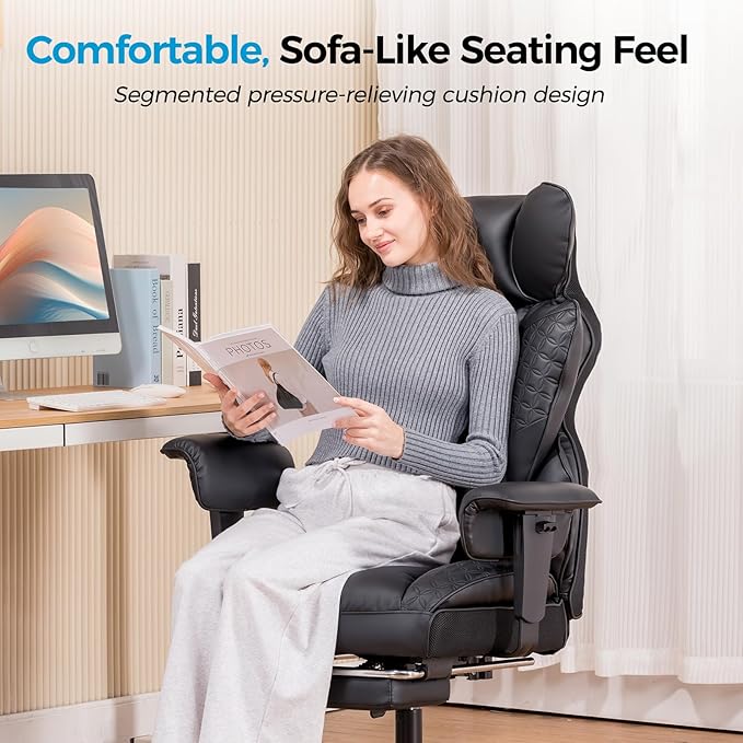 COMHOMA Big and Tall Office Chair Heavy Duty Wide Ergonomic Gaming Chair
