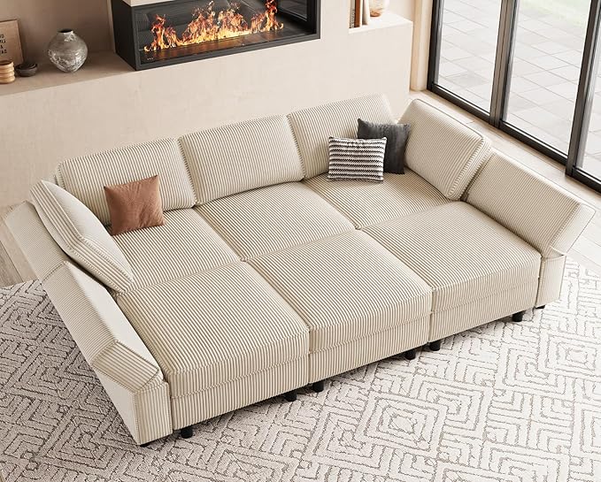 Belffin 88.6" Modular Sectional Sofa