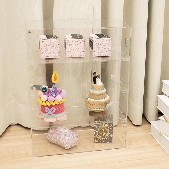 4 Shelf Clear Acrylic Display Case