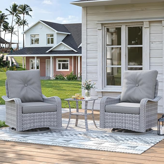 2-Seat Modern Patio Furniture Set