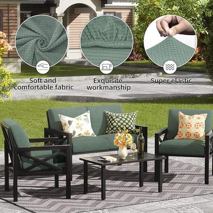 Outdoor Cushion Covers Set, Replacement