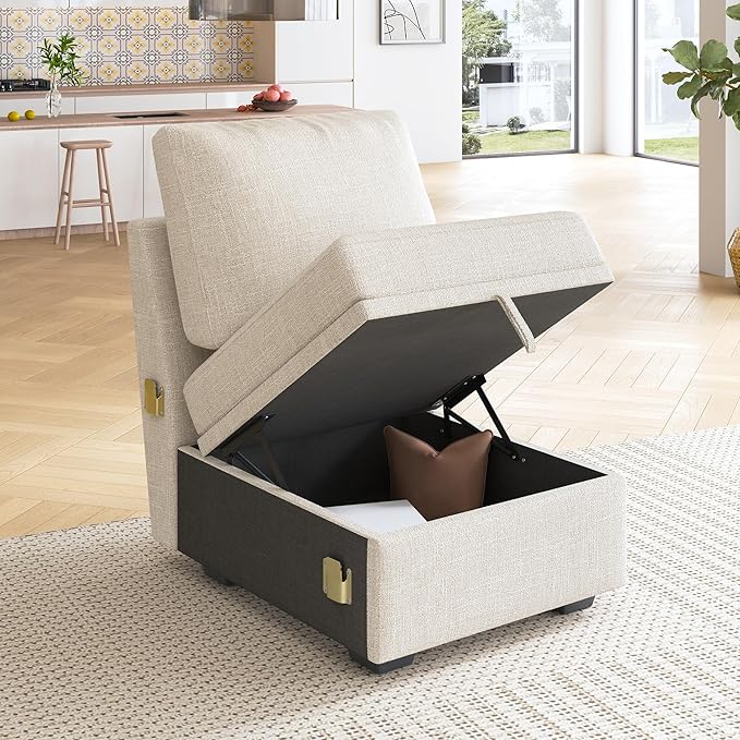 HONBAY Single Seat for Modular Sectional Sleeper Sofa