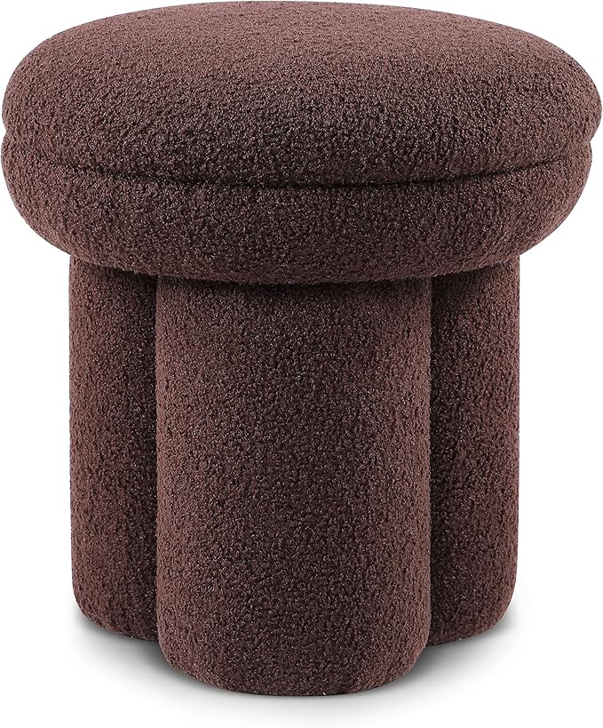Furniture of America Rami Modern 17.5-inch Mushroom-Shape Upholstered Ottoman