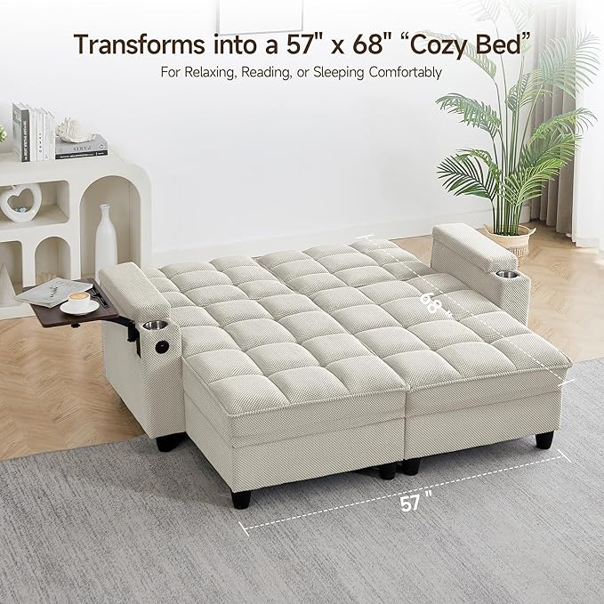 Auvsoce 71" Loveseat Recliner Chair