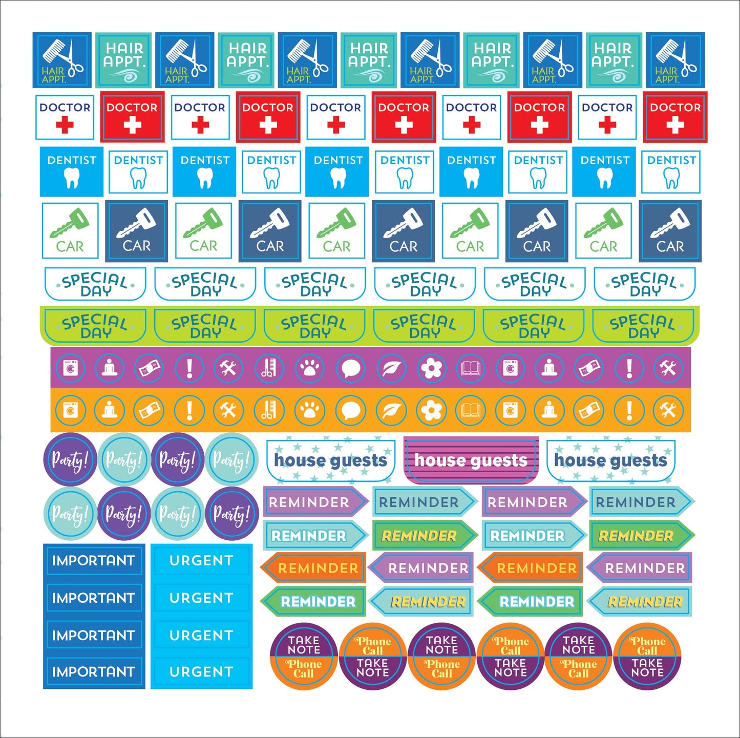 Plan It! A Sticker Book for All Your Productivity Needs (2,500 stickers!)