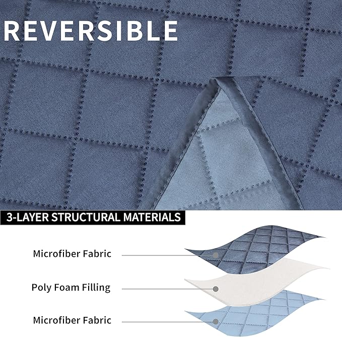 Easy-Going Loveseat Recliner Cover, Reversible Couch Cover