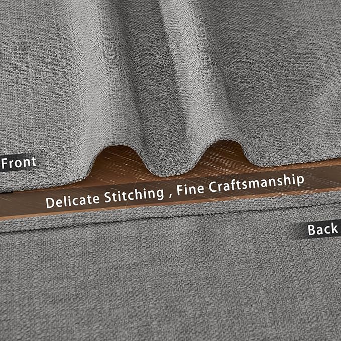 BALCONY & FALCON Placemats Set of 4 Faux Linen Cloth Place Mats Washable