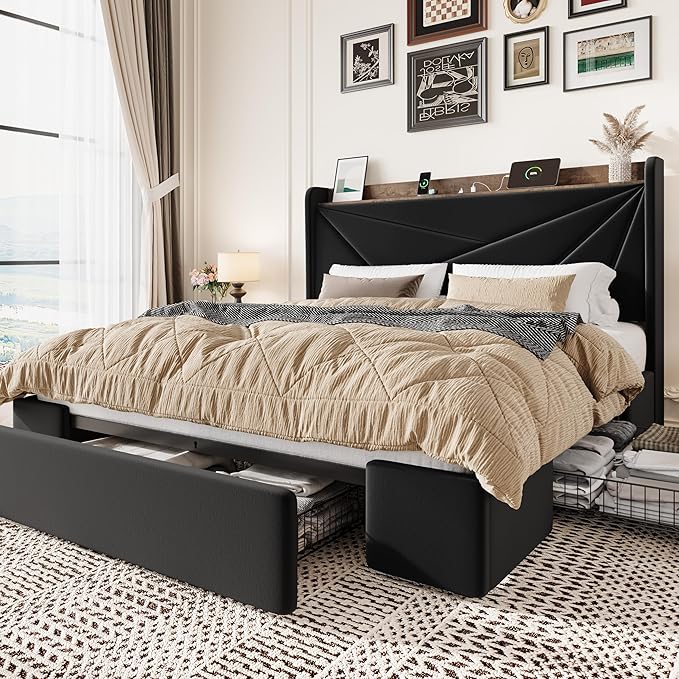 SHA CERLIN Queen Bed Frame