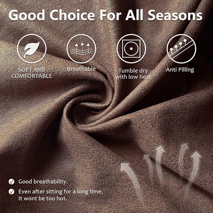 ANARACHON Recliner Couch Cover Leather Look Recliner Sofa Covers