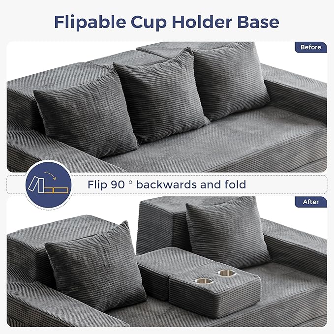MAXYOYO Convertible Sofa Bed, Folding Sleeper Chair