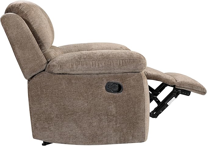Betsy Furniture Modern Fabric Recliner Sofa Set, Loveseat w/Console, Recliner