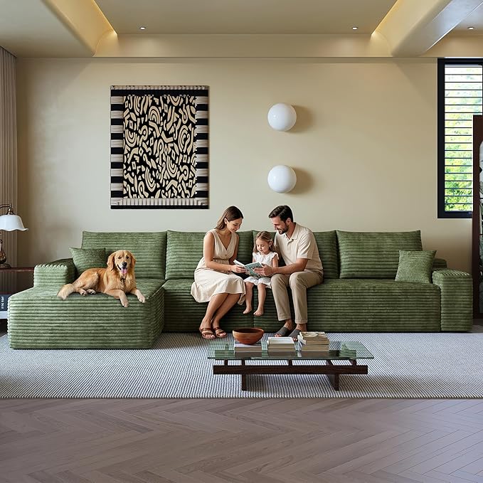 136" Sectional Couches for Living Room Cloud Couch Sofa
