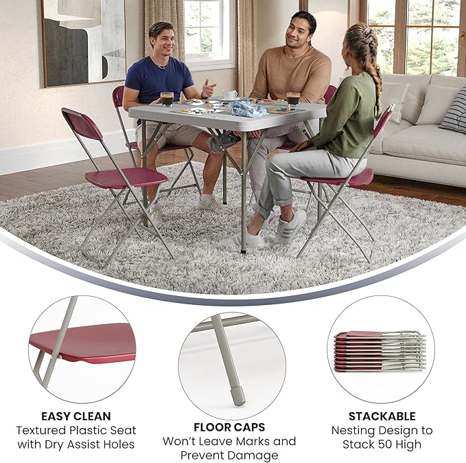 Flash Furniture Hercules Series Plastic Folding Chair