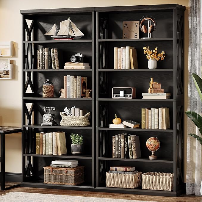 Tribesigns 6-Tier Bookshelf, 71 Inches Tall Freestanding Bookcase, Large