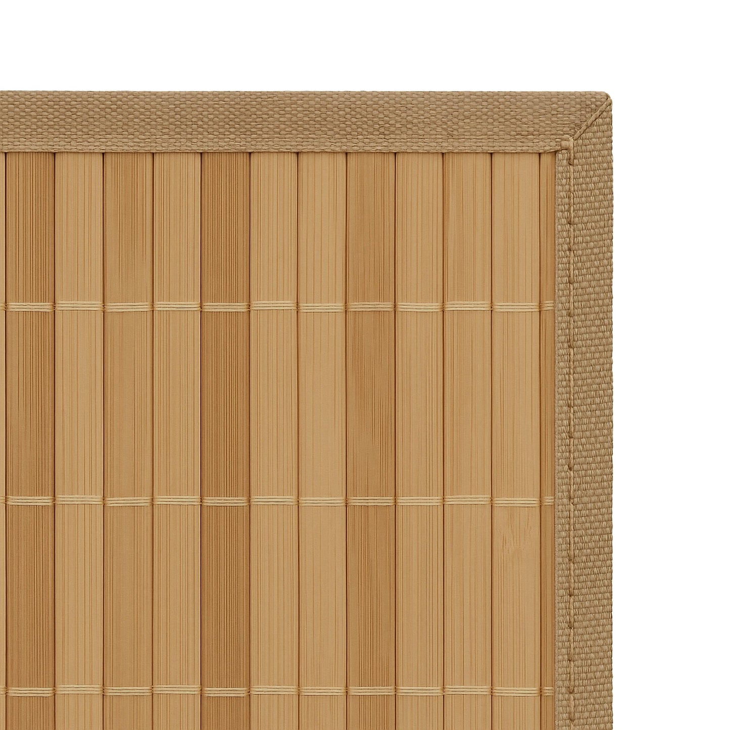 Relaxdays Table Set of 6 Place Mats, Bamboo, 6 Non-Slip Placemats, Washable, 30 x 45 cm, Natural Brown, Wood, 30 x 45 x 0.3 cm