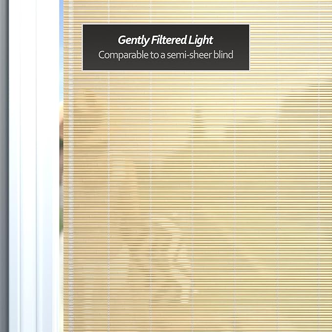 Red Lantern Bamboo Cordless Window Shade