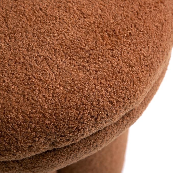Furniture of America Rami Modern 17-inch Mushroom-Shape Upholstered Ottoman
