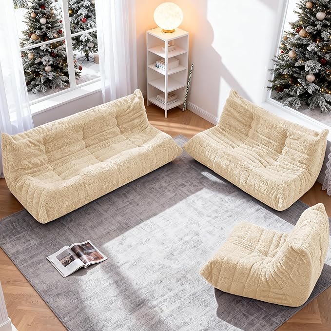 Bean Bag Loveseat Chair Big Sofa Beanbag Chair