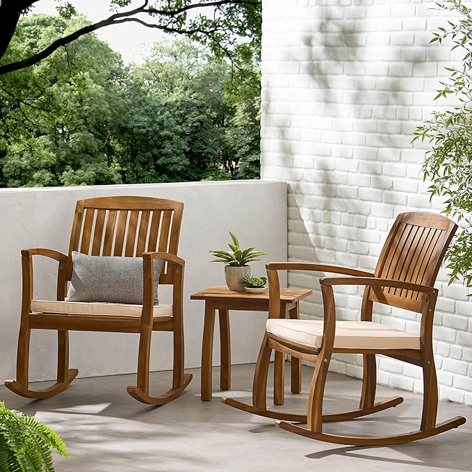 Christopher Knight Home Selma Acacia Rocking Chairs