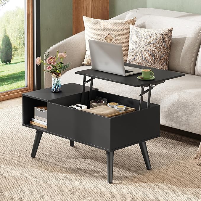WLIVE Coffee Table for Living Room, Small Coffee Table