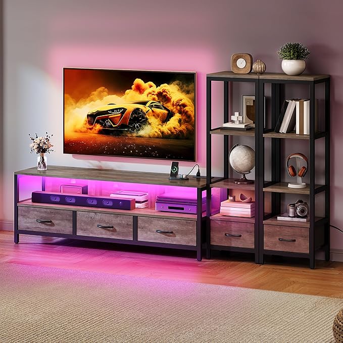 YITAHOME Modern TV Stands for 65 inch TVs, Entertainment Center