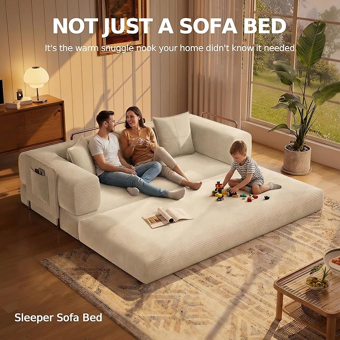 MoonSpeak 78.8''Sleeper Couch Bed