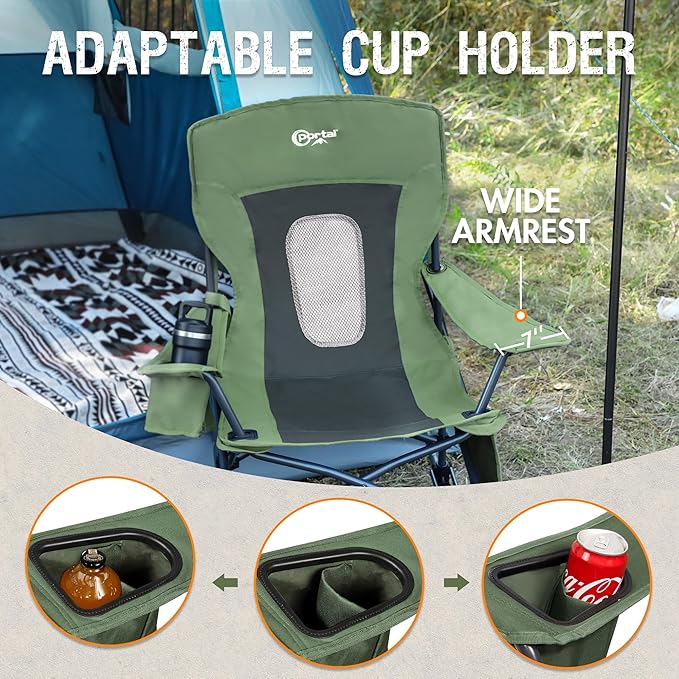 Portal Outdoor Rocking Chair Camping Folding Portable Rocker