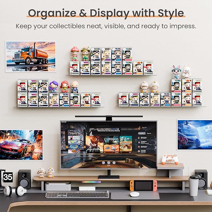 upsimples 6 Pack Acrylic Shelves