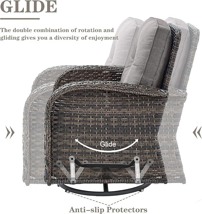 Belord Small Conversation Sets Patio Funiture