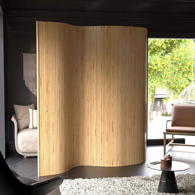 7 ft. Tall Reversible Bamboo Wave Screen