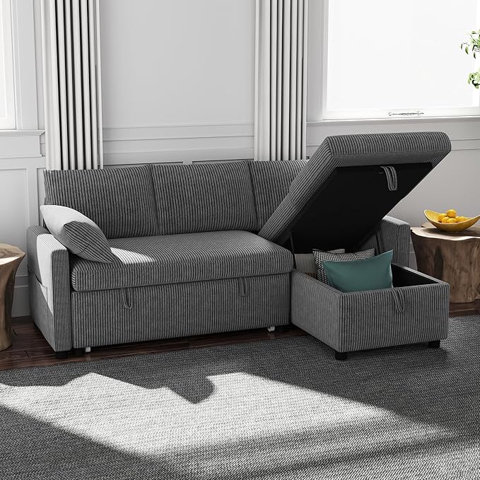 Sofa Bed, Apartment and Sunroom, Dark Gray