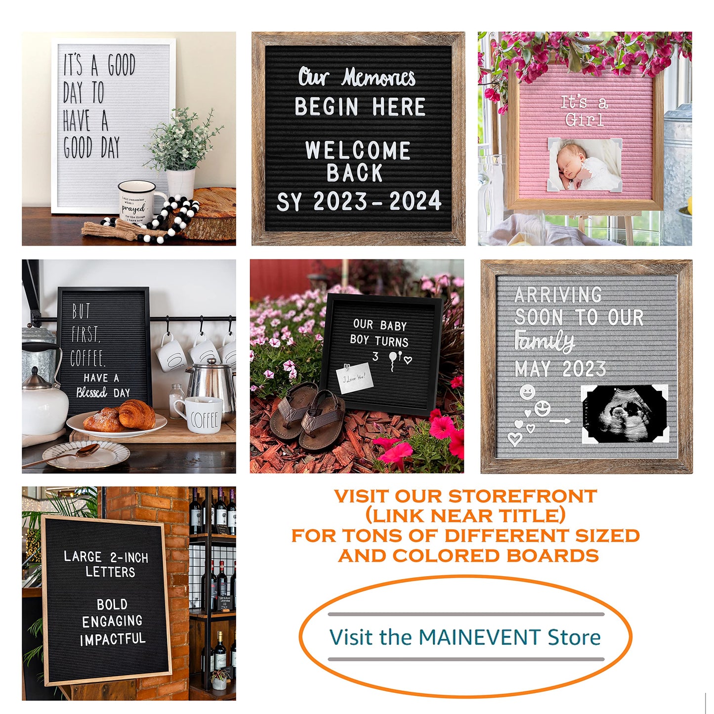 Skinny Felt Board Letters Only Set NO BOARD INCLUDED, Rae Inspired Font Farmhouse Decor Accessory, 2 Inch White Plastic Letters Numbers Symbols For Changeable Felt Letter Board Message Bulletin