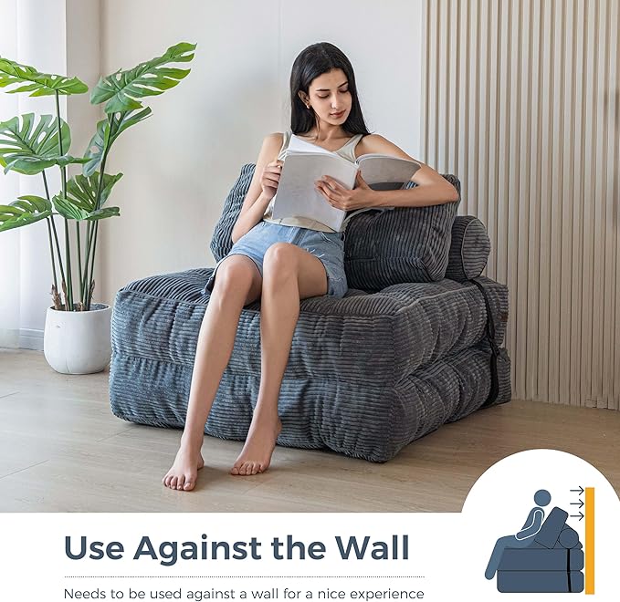 MAXYOYO Folding Sofa Bed, Convertible Sleeper Chair