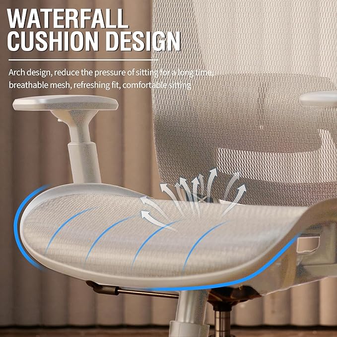 ELABEST Mesh Office Chair, Ergonomic Computer Desk Chair, Sturdy Task Chair-