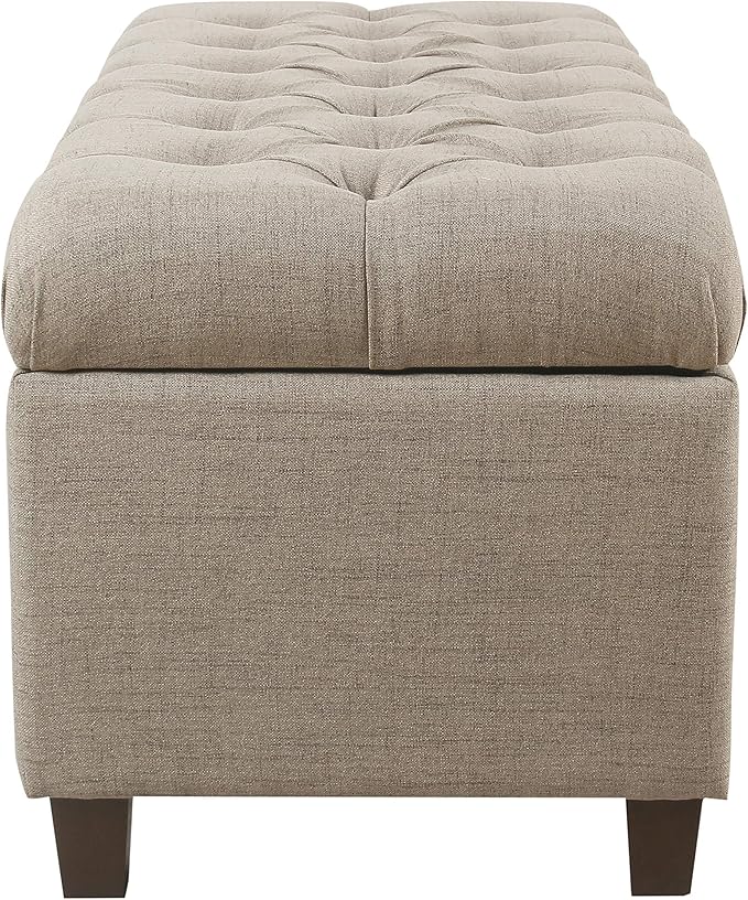 Homepop Home Decor | Tufted Ainsley Button Storage Ottoman Bench