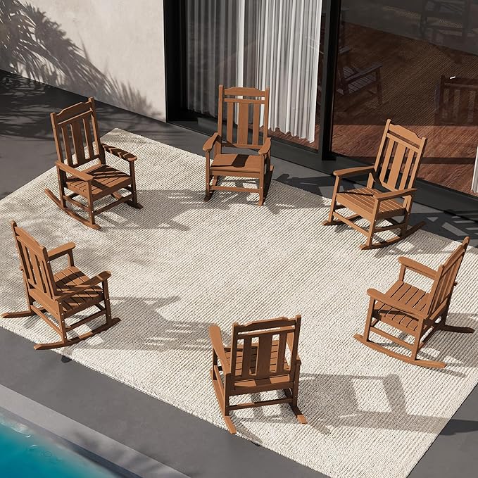 SERWALL HDPE Outdoor Rocking Chair