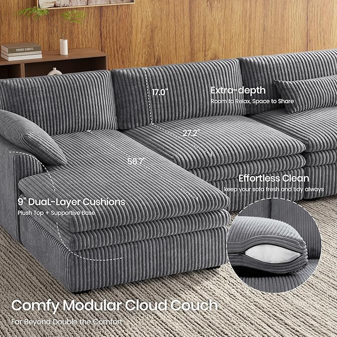 Belffin Large Modular Sectional Sofa