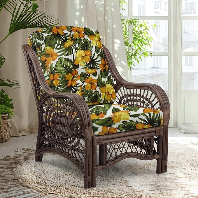 Malibu Lounge Living Accent Armchair Natural Rattan Wicker Handmade Design