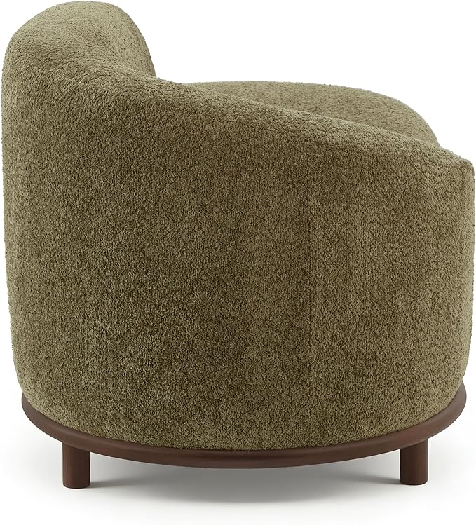Christopher Knight Home Bouclé Chaise Lounge Sofa Mid Century Modern